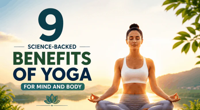 9 Science-Backed Benefits of Yoga for Your Mind and Body Woman practicing yoga for physical and mental health benefits