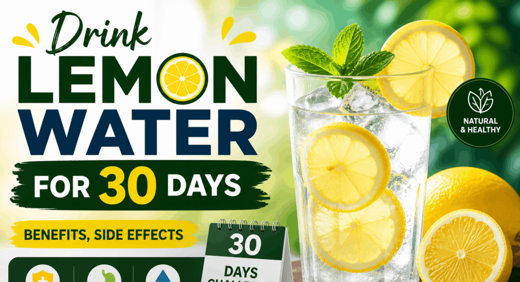 Drink Lemon Water for 30 Days — Benefits, Side Effects