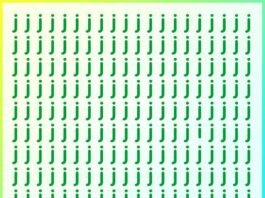 Brain Teaser Spot the hidden I among Js in picture