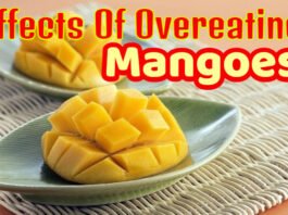 Health problems by eating too many Mangoes