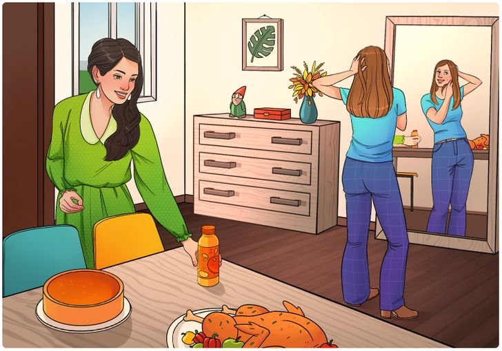 Spot Mistake in Girls Dining Room Picture