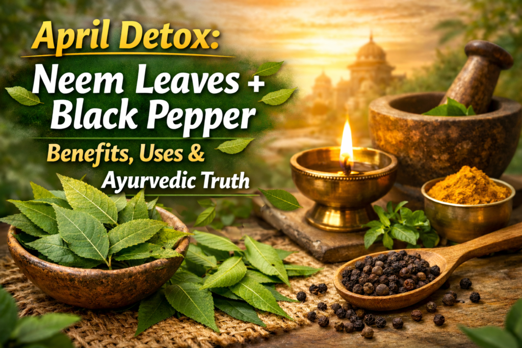 Neem Leaves with Black Pepper in April