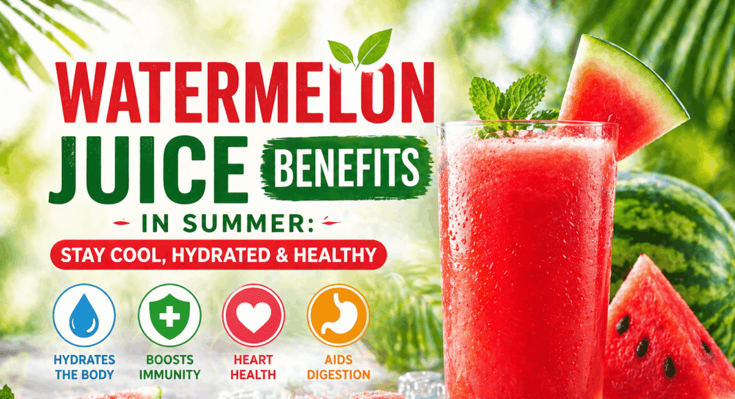 Watermelon Juice Benefits in Summer: Stay Cool, Hydrated & Healthy