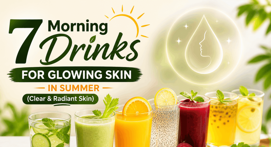 7 Morning Drinks for Glowing Skin in Summer (Clear & Radiant Skin)
