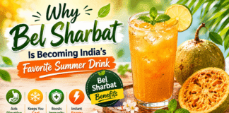 Why Bel Sharbat Is Becoming India’s Favorite Summer Drink in 2026 Bel Sharbat summer drink with wood apple pulp and refreshing traditional Indian drink benefits