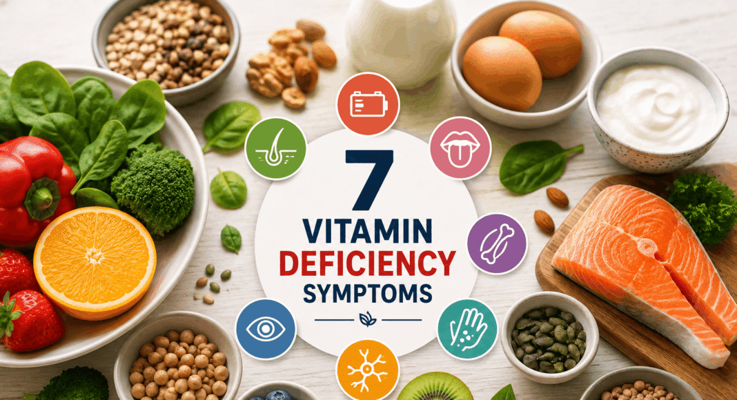 7 vitamin deficiency symptoms and vitamin-rich foods